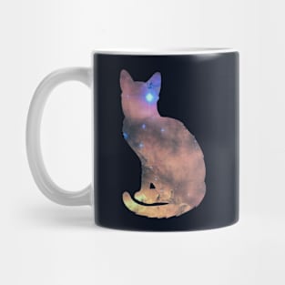 Cosmic Cat Silhouette Mug